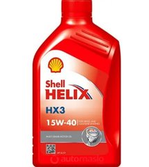 Моторное масло SHELL Helix HX3 15W-40 SJ/CF - 1л