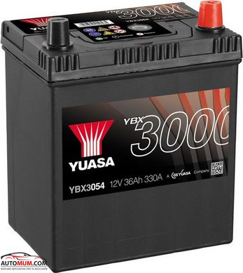Акумулятор Yuasa YBX3054 SMF 36Ah Asia (Євро) - 330А