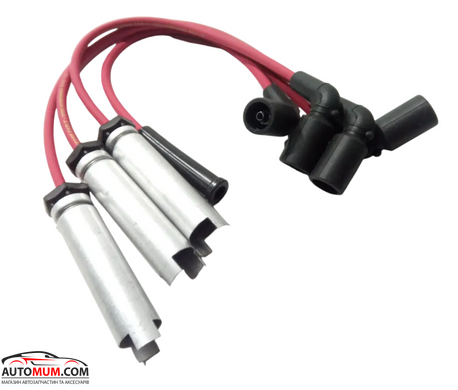 Високовольтні дроти TESLA Silicone Inductive T738J Red Line (Lanos, Aveo 1,5 8V)