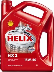 Моторное масло SHELL Helix HX3 15W-40 SJ/CF - 4л