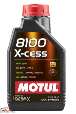 Моторна олива MOTUL 8100 X-Cess 5W-30 - 1л