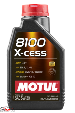 Моторное масло MOTUL 8100 X-Cess 5W-30 - 1л