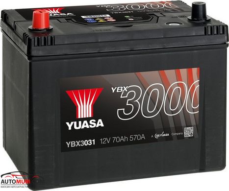 Акумулятор Yuasa YBX3031 SMF 72Ah Asia - 630A
