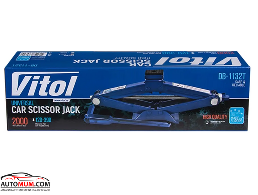Домкрат механічний гвинтовий VITOL DB-1132TH -2т