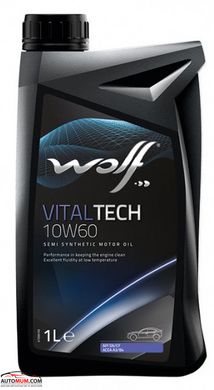 Моторна олива WOLF Vitaltech 10W-60 - 1л