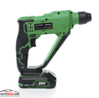 Перфоратор SDS+, APRO 895442 1,5Дж, 2А, 20CH, (1 АКБ) кейс