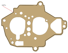 ВЭБР Прокладка крышки карбюратора верхняя (2108-083) Солекс