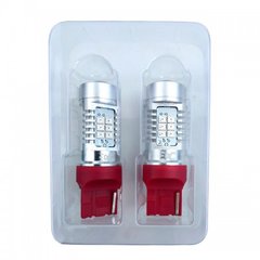 Светодиодные лампы Carlamp W21/5W T20 4G21/7443Red W21/5W красные