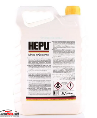 Антифриз жовтий HEPU P999 - G11 концентрат - 5л