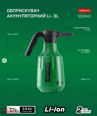Обприскувач акумуляторний Li-3L APRO 550943