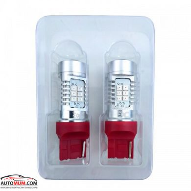 Светодиодные лампы Carlamp W21/5W T20 4G21/7443Red W21/5W красные