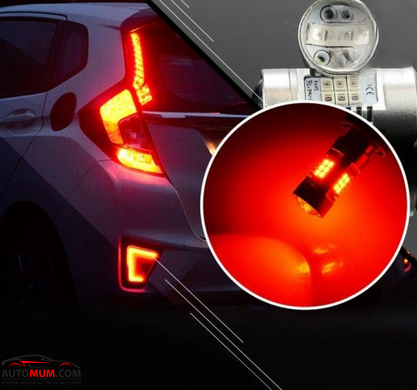 Світлодіодні лампи Carlamp W21/5W T20 4G21/7443Red W21/5W червоні