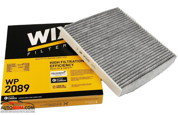Фільтр салону WIX WP2089 вугільний (VW Group)