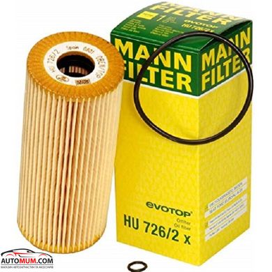 Фильтр оливи MANN HU726/2x (CH8530) (VW group)
