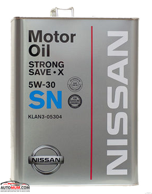 Моторна олива NISSAN KLAN5-05304 Strong Save X 5W-30 - 4л