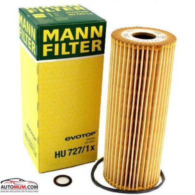 Фильтр оливи MANN HU727/1x (CH6848) (MB Sprinter,Ssangyong)