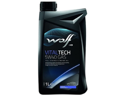 Моторна олива WOLF Vitaltech GAS 5w-40 SN/CF - 1л