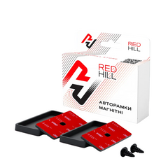 Рамка под номерной знак магнитная RED HILL черная ( кт на 1 номер)