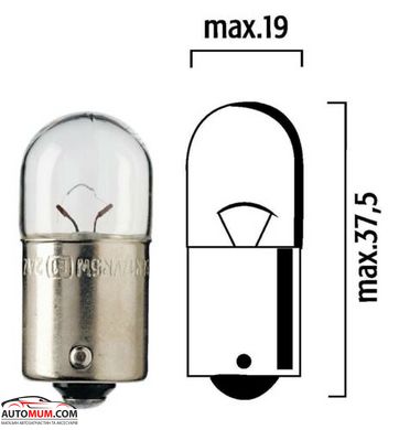 Лампа розжарювання R (BA15s)12V 5W FLOSSER 4025