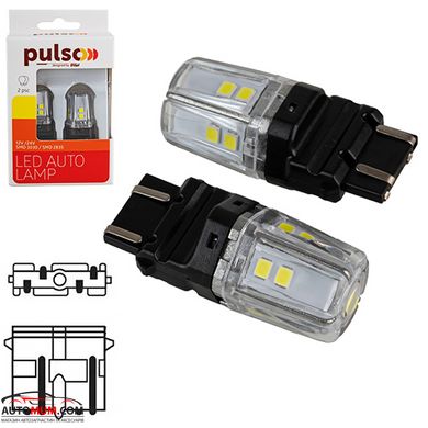 Світлодіодна лампа PULSO LP-66315W /габаритна/LED 3157/W2.5x16q/12SMD-2835/2контакта/9-36v/550/100l