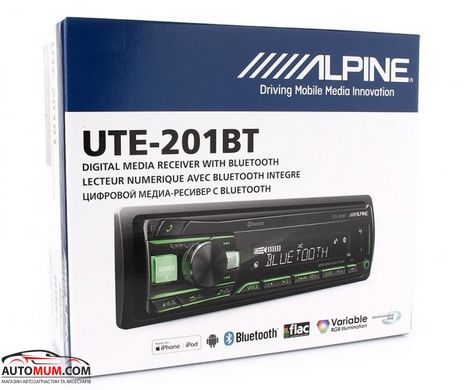 Автомагнітола із Bluetooth ALPINE UTE-200BT