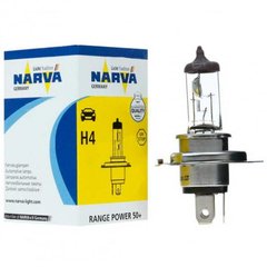 Лампа галогенная Н4 48861 NARVA RANGE POWER (Р43t) 12V 60/55W +50%-1шт