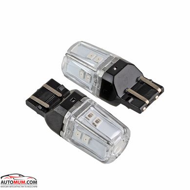 Світлодіодна лампа PULSO LP-66443R /габаритна/LED 7443/W3x16q/12SMD-2835/2контакту/9-36v/120/50lm/R