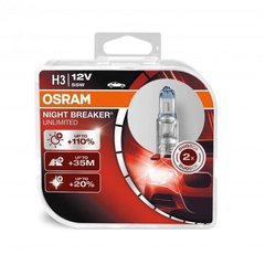 Лампа галогенная H3 OSRAM 64151NL-FS/NBU(NBP) (РК22s) 12V 55W (+110%)