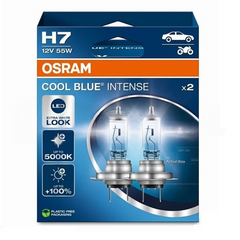 Лампа галогенная H7 OSRAM 64210 CBN-2HB (РX26d) 12V Cool Blue Intense +100% 2шт