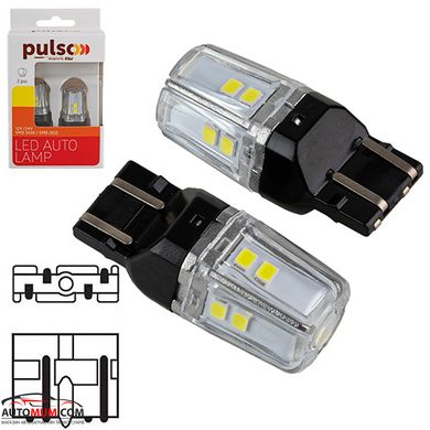 Светодиодная лампа PULSO LP-66443W/габаритная/LED 7443/W3x16q/12SMD-2835/2контакта/9-36v/550/100lm/W