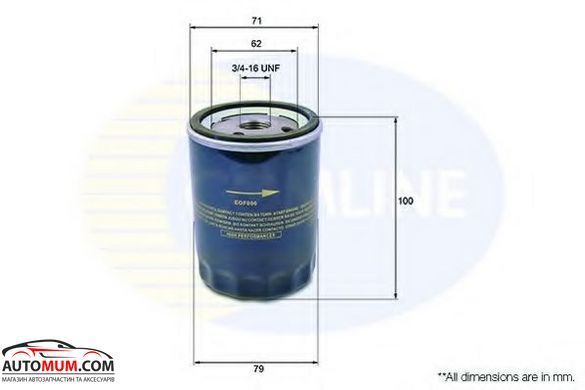 Фильтр оливи COMLINE EOF006 (WL7093 PH4990B L17848) (Ford-diesel)