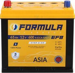 Аккумулятор FORSE / FORMULA 65Ah EFB Asia (Евро) - 600А