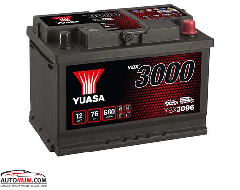 Аккумулятор Yuasa YBX3096 SMF 76Ah (Евро) - 680A