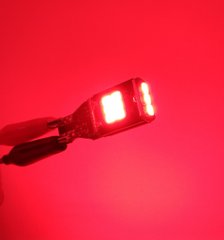 Светодиодная лампа T10 W (W2,1x9,5d) GS GS T10-2835-6 SMD 10601 -2шт красный