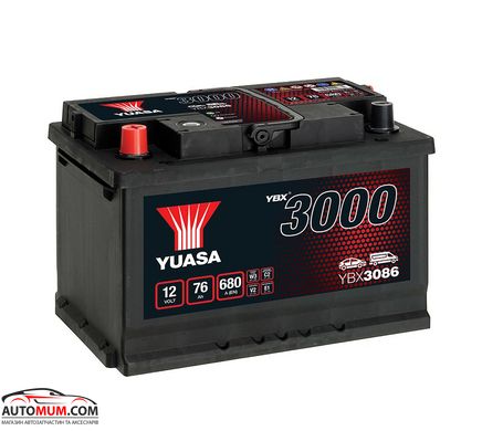 Акумулятор Yuasa YBX3086 SMF 76Ah - 680A
