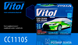 Тент на авто VITOL CC11105 M сірий Polyester (432х165х119)