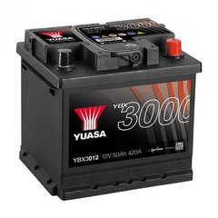 Акумулятор Yuasa YBX3012 SMF 52Ah (Євро) - 450A