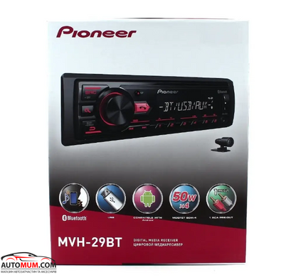 Автомагнітола з BlueTooth PIONEER MVH-29BT