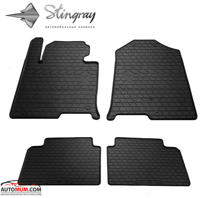 STINGRAY Килимки салону гумові (Hyundai Sonata-6> 05г.) чорн.