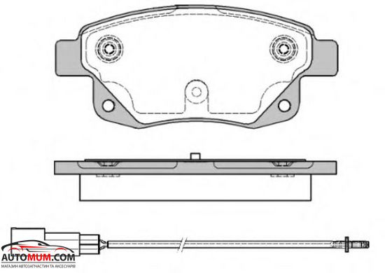 Колодки задние REMSA 125202-AF Ford Transit bus >06, Tourneo>06