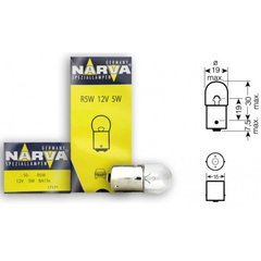 NARVA 17171 лампа накалювання R (BA15s) 12V 5W