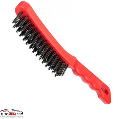 INTERTOOL BT-0007 Щітка по металу (4-х рядна) ручка пластик