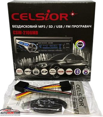 CELSIOR CSW-2106MD/ CSW-2105М Автомагнитола с BlueTooth (MP3/SD/USB/FM)