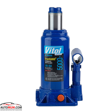 Домкрат гидравл. телескоп 5т карт. короб 185-358 мм. 4.1кг VITOL Iron Hand IH-185355D