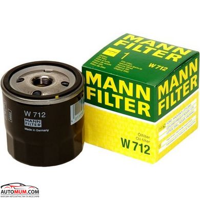 MANN W712 (PH966B L17020) Фильтр масла (Opel, Rover)