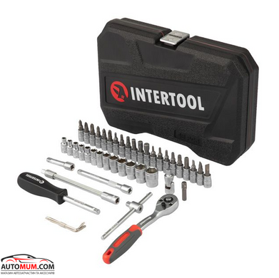 Набір головок INTERTOOL ET-9048 (1/4 головки/насадки/комірки) - 48 од.