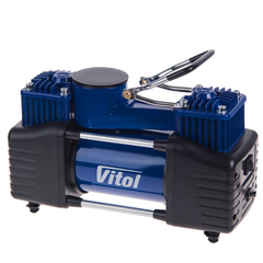 Компресор двопоршневий ViTOL K-72 150psi/25Amp/90л/2 циліндра/шланг 5,0м