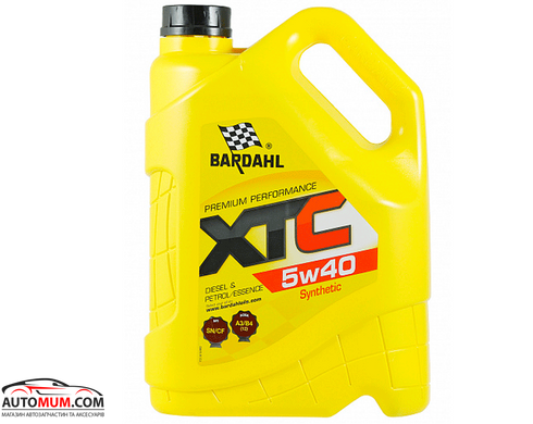 Моторна олива BARDAHL XTC 36163 5W-40 SN/CF A3/B4 - 5л