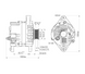 АТЭК DW-96303556 Генератор 85А (Lanos 1.4, 1.5, 1.6i) 16V