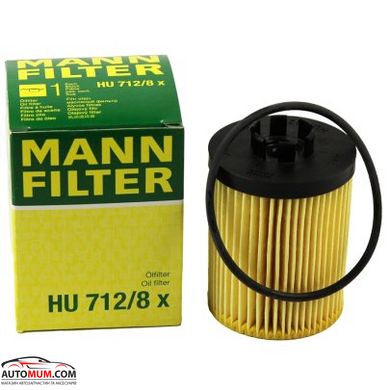 Фильтр оливи MANN HU712/8x (CH5958) (Opel)